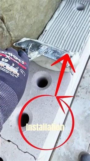 Modern Hollow Brick Installation — Fast & Precise Wall Construction Technology!