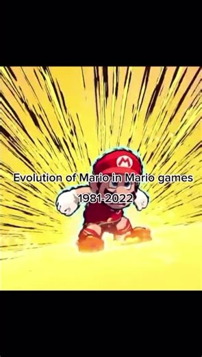 Evolution of mario in mario games 1981-2022 #foryoupage #fyp #nintendo #retrogaming #supermario #evolution