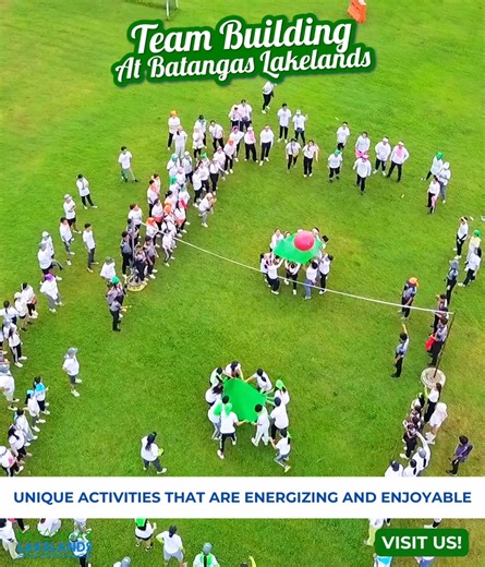 Build stronger teams where ideas flow as freely as the wind. Batangas Lakelands offers a refreshing environment where colleagues can collaborate, recharge, and rediscover the value of working together amid nature’s calm. For bookings and inquiries, just send us a message here on our Facebook page or send us an email via tours@lakelands.com.ph. #BatangasLakelands #BreatheTheOutdoors #teambuildingbatangas #teamwork #batangas | Batangas Lakelands