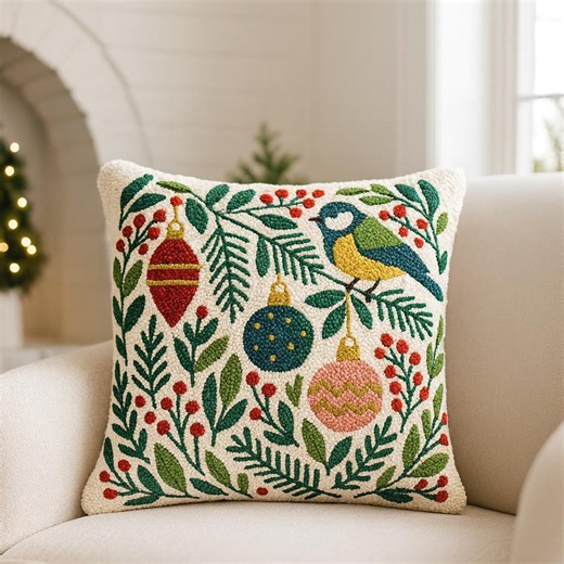 Christmas Punch Needle Printable Pattern for Beginners / Instant Download / Embroidery PDF Design / Template for Handmade Art / How to File - Etsy