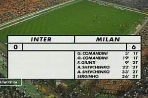 Inter-Milan 0-6, la partita che ha cambiato la storia del derby di Milano