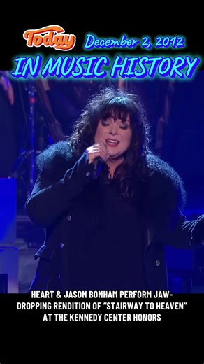TODAY IN MUSIC HISTORY December 2, 2012 Surviving members of Led Zeppelin (Jimmy Page, John Paul Jones, and Robert Plant) were celebrated as Kennedy Center Honorees. Jack Black introduced the group during the prestigious ceremony, declaring them to be “the greatest rock and roll band of all time,” while Ann and Nancy Wilson of Heart recruited Jason Bonham (son of the band’s late drummer, John Bonham) to join them for a moving performance of “Stairway To Heaven.”