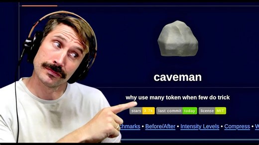 Caveman 原始人提示词真能减少八成 token 消耗？ | The PrimeTime