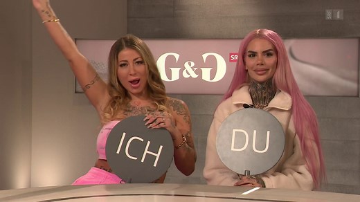 Trash-TV-Queens Bellydah und Mia Madisson im Harmoniequiz