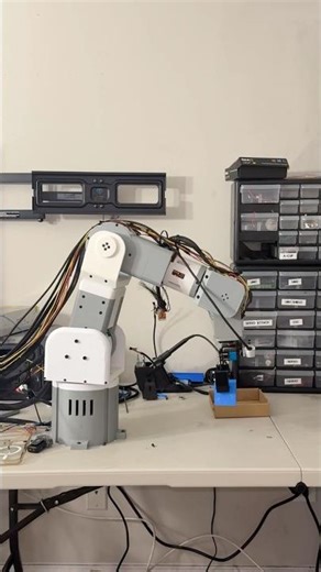 I built an AI controlled robot arm