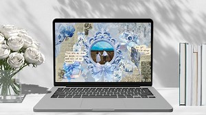 Canva Desktop Wallpapers - 5 Whimsical Desktop Wallpaper - Editable Customizable Digital Art for Your Mac - Pastel, Cute, Dreamy - Etsy