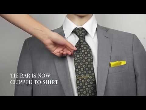 How to properly wear a tie bar | SquareGuard