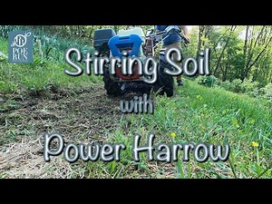 Using A BCS 749 & Power Harrow To STIR SOIL | Working A Terraced Garden On A Mountainside Homestead