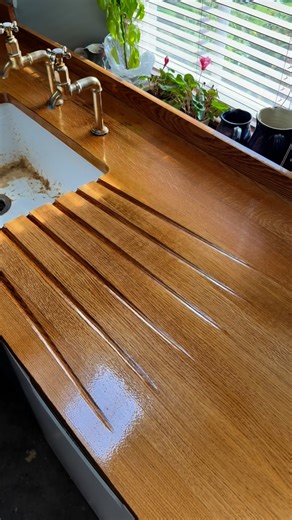 FLOORESTORE LIMITED | Saturday morning complete, English oak work tops refinished using @treatexuk hardwax oil in Matt #floorestore #kitchentop #kitchen... | Instagram