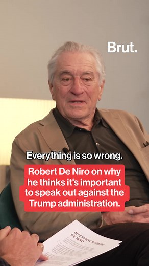 During an interview at this year's Cannes Film Festival, Robert De Niro spoke to @atrapenard about why he thinks its important to take a stand against the actions of the Trump administration. In his speech at this year's festival, De Niro took the opportunity to denounce