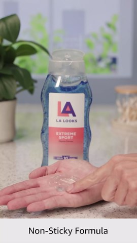L.A. Looks Sport Xtreme Hold Gel, Hold Level 10+, 20-Ounce (Pack of 6)