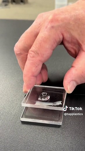 SciGrip 16 acrylic cement features a syrup-like consistency that lends itself to laminating sheets together perfectly! #tapplastics #acryliccement #laminatingplastic