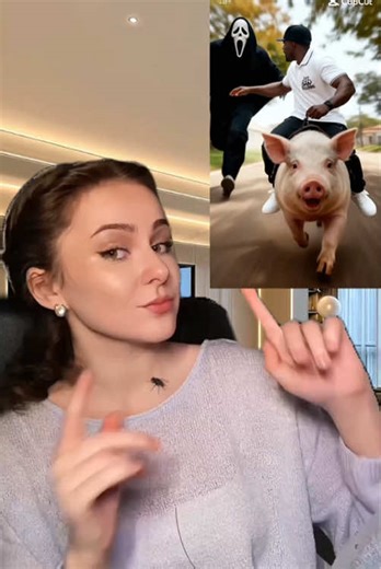 Effet IA hilarant : Chevaucher un cochon et un fantôme !