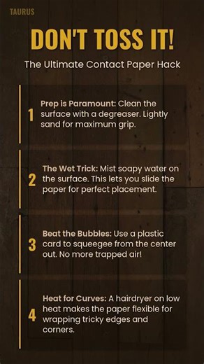 Don't Toss It! The Ultimate Contact Paper Hack for Furniture!