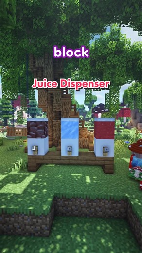 Juice dispensers are so much fun! Follow on YT! 💖 #minecraftbuilding #minecrafttutorials #mcyt #minecraftbuild #minecraftbuilds #twitchstreamer minecraft build hacks cottagecore minecraft builds