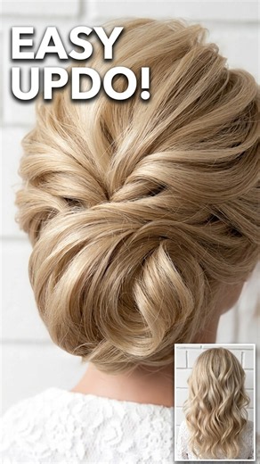 Wedding guest hair that looks professionally done #bridalhairstyle #hairtok #easy
