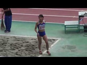 第３４回 静岡国際陸上競技大会 女子三段跳び決勝４回目・５回目
