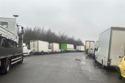 Makeshift scrapyard packed with untaxed vehicles set up in Corby layby, as DVLA promises clampers will visit