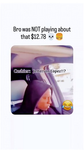 Viral Finds & Internet Oddities on Instagram: "Things I came across: Entry #187 📂 . Bro was NOT playing about that $12.78 💀🍔 . A young man in a black hoodie sits in his car at a drive-thru ordering screen. The cashier's voice over the speaker is incredibly loud and aggressive, demanding he "pull up to the window." The driver looks shocked and laughs nervously at the unexpected energy. . Trivia: Viral drive-thru interactions like this often gain millions of views because they break the "custom