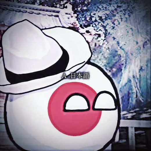 Q.パラオの公用語の１つは？ #ポーランドボール #テンプレ #バズれ #テンプレお借りしました#豆知識#日独伊のPB投稿