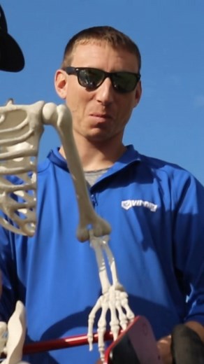 Looks like Zach found some old bones to dig up and level out for Halloween. Our Mini Digging Tree Puller doesn’t let anything stay buried for long. And our Mini Skid Steer Land Leveler doesn’t just smooth out dirt… it levels grave situations too. 💀 #VirnigAttachments #MiniSkidSteer #HappyHalloween #Punny | Virnig Manufacturing