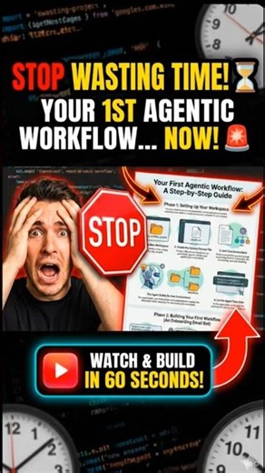Agentic Workflow in 60 Seconds!#DreamTrackAI Untitled
