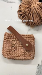 How to crochet small bag/purse #crochet #crochettutorial #crocheting #macramecord #cordforbag #yarnforbag | Crochet Bag Creation | Facebook