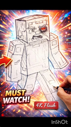 How to Draw Minecraft Characters Easily#likeandsubscribe