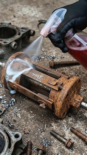 Rust clean in just 1 minute 🧹🫟😲#rust #rustremoval #asmr #shorts