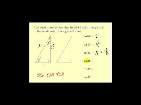 30-60-90 and 45-45-90 Triangles
