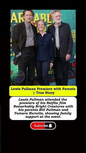 Lewis Pullman Premiere with Parents|True Story#shorts #story #viral