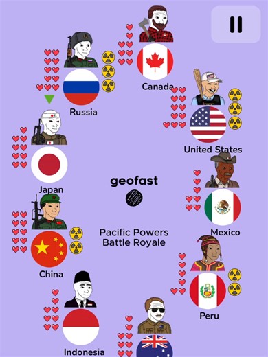 Pacific Powers #geofast #peru #indonesia #japan