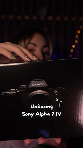 Sony Alpha 7 IV unboxing ASMR — gentle camera reveal