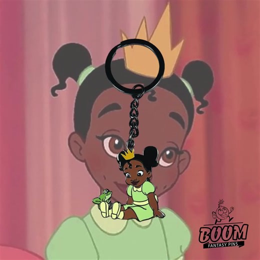 Keychain – Princess Tiana and Frog From the Princess and the Frog – Disney Fantasy - Etsy