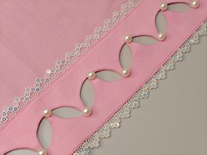 8.5M views · 111K reactions | Today I am making a beautiful border Design for Trouser pants and Kurti sleeves with pearls and sequins lace / learn clever sewing tips and tricks with Knotty Stitches #sewing #stitching #sewingtipsandtricks #knottystitches #sewinghacks #sewingtips #kurti #neckdesign | Knotty Stitches | Facebook