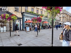 EXPERIENCE the Best of British Summer in Bath | Scenic 4K Walking Tour