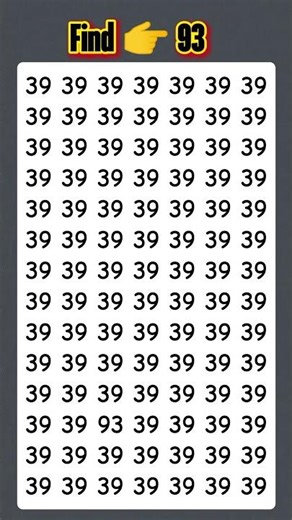 🔍 TEST Your Observation Skills With This FAST Number Game #short