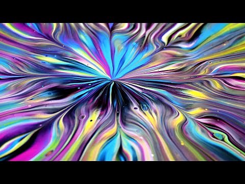 (778) COLANDER Pour ~ Fluid Painting ~ Acrylic Pouring with Primary colours~ Creative Art 4U