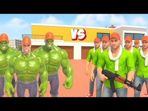 Jack Hulk Gang Vs Jack Gang Fight 💥🤯 in Indian Theft Aura Simulator 🥰 Aryan Gamerz