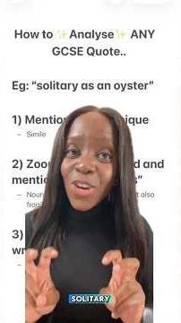 How to Analyse Any Quote in 3 Steps.. | ✨GCSE English Literature 2026 Exams✨