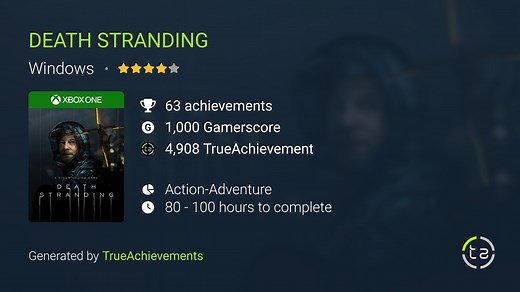 DEATH STRANDING (Windows) Achievements