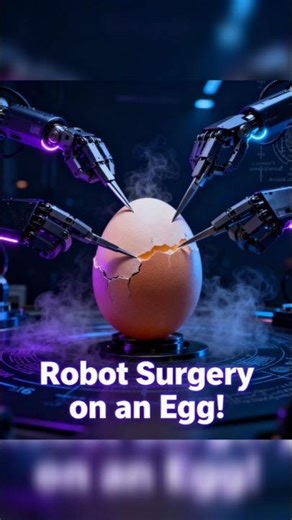 Robots so precise they can perform surgery on an egg—without cracking the shell! 🤖🥚