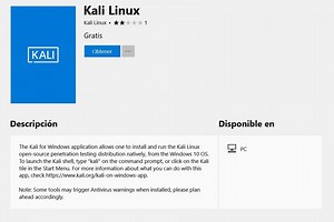 Kali Linux para Windows ahora disponible para descargar desde la Microsoft Store