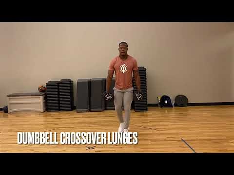 Dumbbell Crossover Lunges