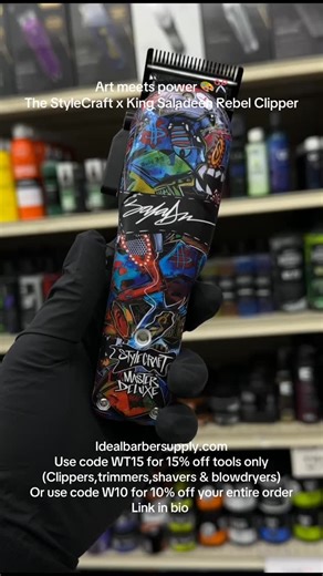 Idealbarbersupply on Instagram: "Not just a clipper… it’s a statement 👀🔥 StyleCraft x King Saladeen Rebel 💈✂️ Designed different. Cuts different. Free 2-3 days shipping over $70 TAMPA Florida. 33619 💈💈💈💈💈💈💈 ********************* ********************* 🚨turn on post notification🚨 🔥Get yours while it is available🔥 💵ISe tap on picture for price💵 👍👍 We aim to be the #1 source for all your Professional Barber Needs. 👍👍 Snap Finance available✅ Many Payment methods💰 Hottest Brands o