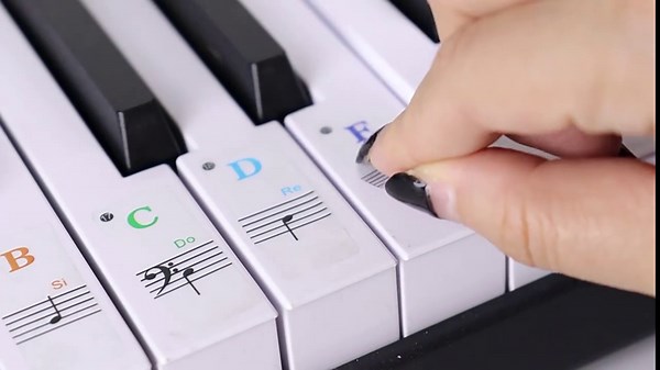 Piano Key Stickers, Piano Stickers 88 Keys, 61 Key Piano Keyboard, Musical Keyboards for Adult Beginners, Piano Stickers for Beginners, Removable Piano Keyboard Note Labels Piano Key Labels