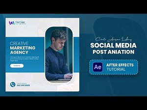 Social Media Post Animation After Effects | Pro After Effects Tutorial