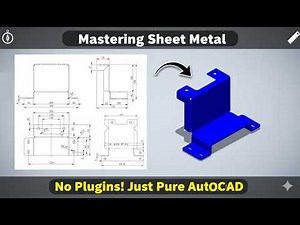 Can You Design Sheet Metal in AutoCAD Without Plugins? (Yes, You Can!)