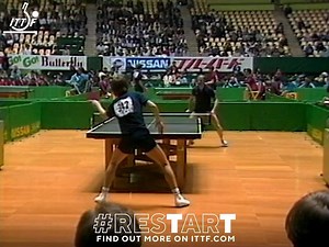 103K views · 721 reactions | The 1983 World Championships brought together these two masters of the game  It's  Jacques Secrétin vs  Mikael Appelgren! #RESTART | World Table Tennis | Facebook