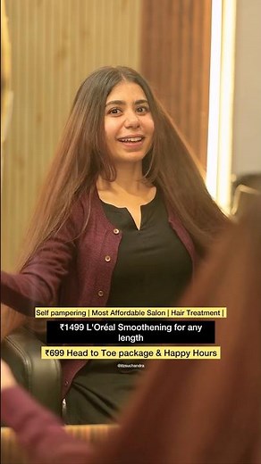 Salon day🧿 #wedding #haircare #skincare #salon #makeup #hair #hairspa #shorts #yt #longhair #facial